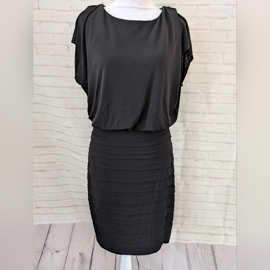 Aa Studio Aa  Elegant Black Womens Dress